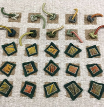 Load image into Gallery viewer, textile fiber relief sculpture detail 1, vibrant playful colors on a off white background