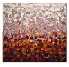 Load image into Gallery viewer, Vibrant Red Art Quilt, Displaying Organized Chaos in colors of reds, pinks, oranges and purples